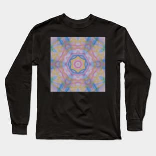 P22C, Abstract Geometric Colorful Unique Original Zen Contemporary Art Long Sleeve T-Shirt